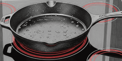 antiaanbakpan zonder reflon seasoned pan